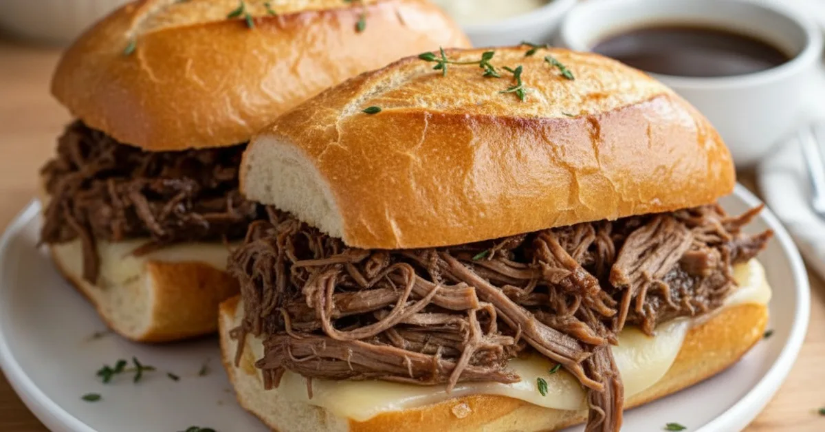 The Ultimate Crockpot French Dip Sandwiches You’ll Crave
