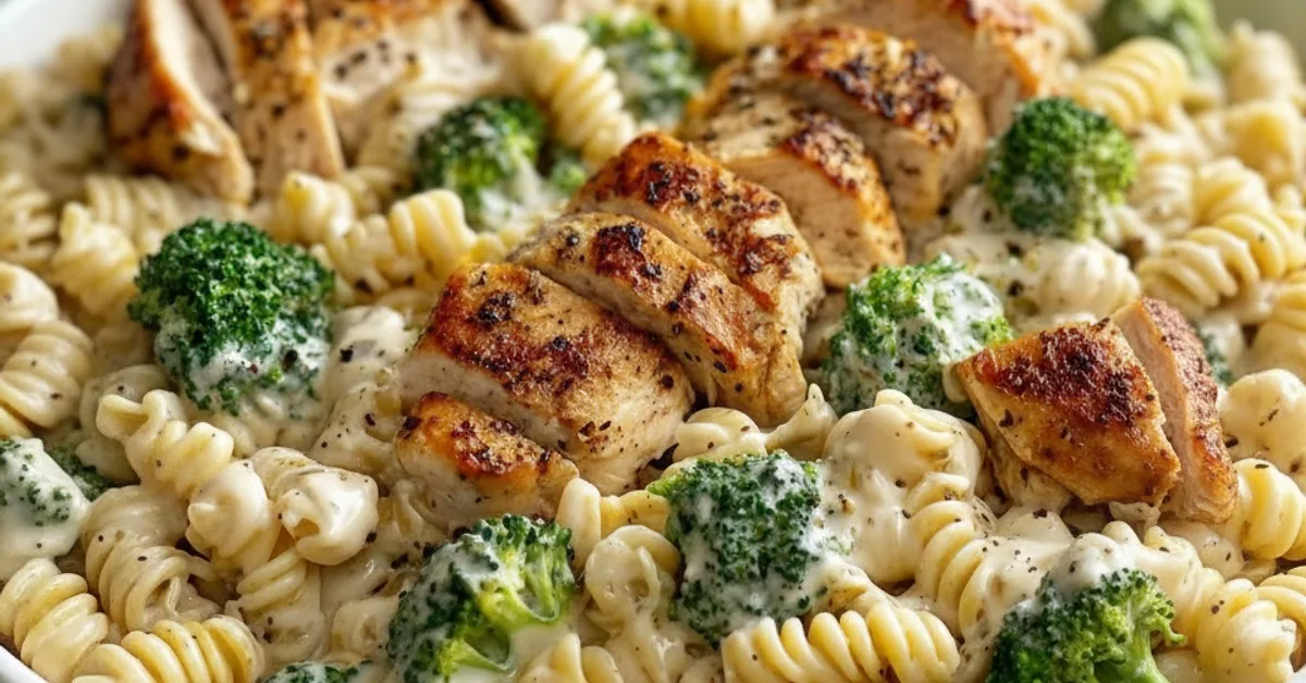 The Ultimate High Protein Rotisserie Chicken Broccoli Pasta
