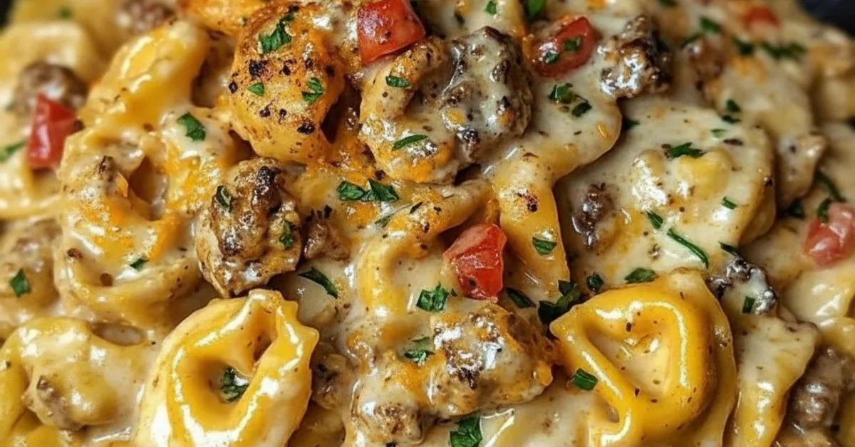 The Ultimate Loaded Cajun Alfredo Tortellini Skillet You’ll Crave Tonight