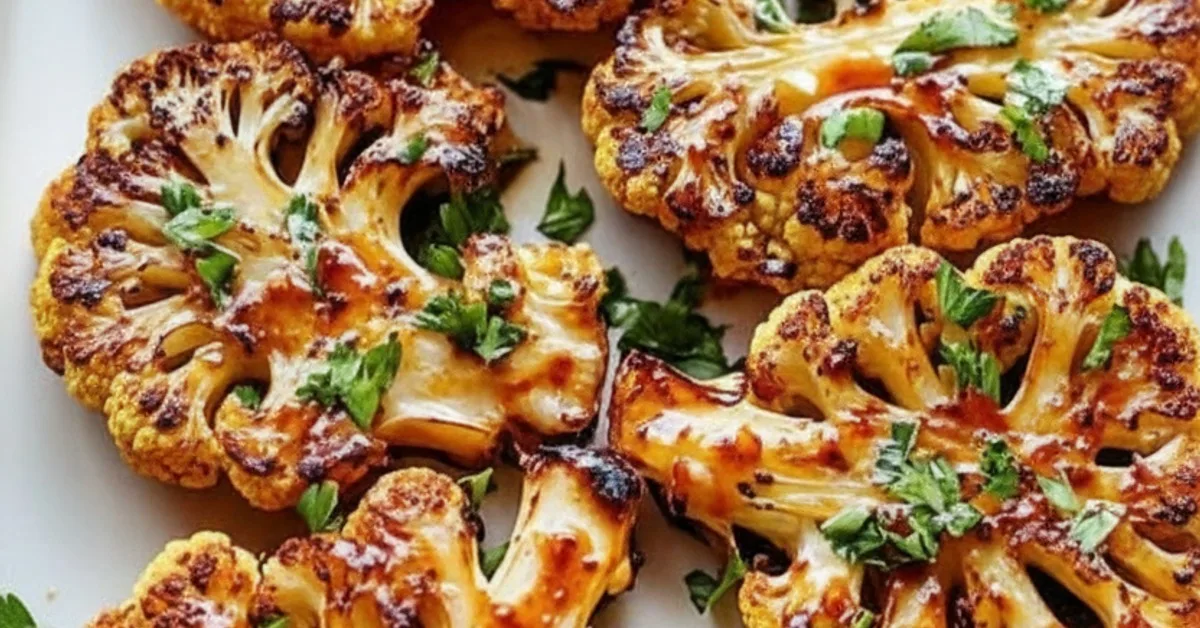 Crave-Worthy Spicy Buffalo Cauliflower Steak (Air Fryer Baked)