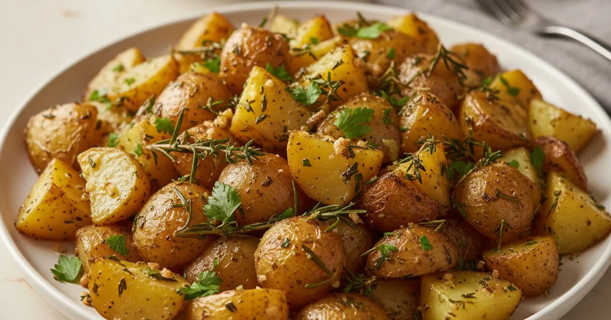Crispy Garlic Herb Roasted Potatoes: The Ultimate Crowd-Pleaser!