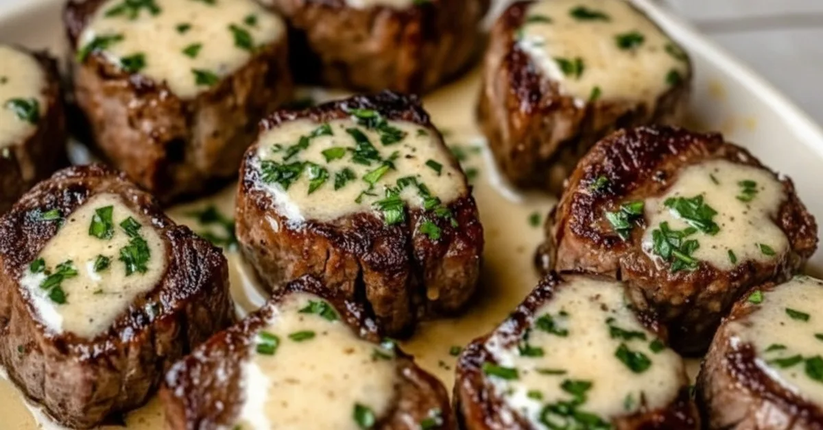 Irresistible Easy Garlic Butter Steak Bites with Parmesan Cream Sauce