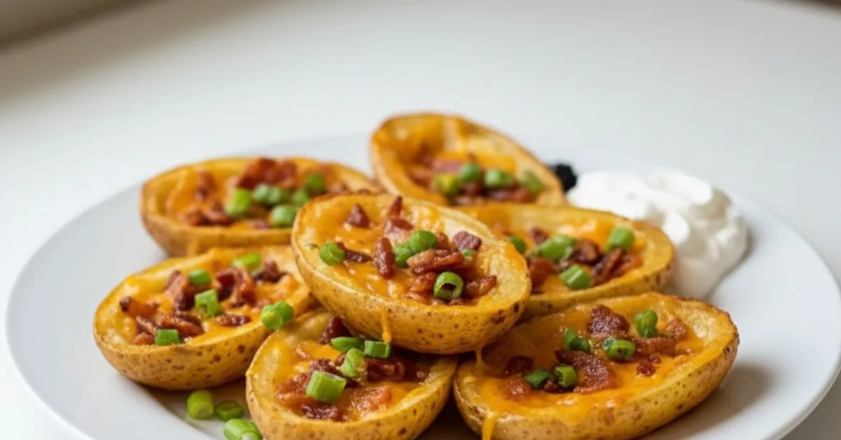 Irresistibly Crispy & Cheesy Potato Skins: The Easy Crowd-Pleaser!