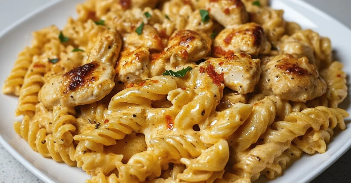 The Ultimate Cajun Cream Cheese Chicken Pasta Bake You’ll Crave!