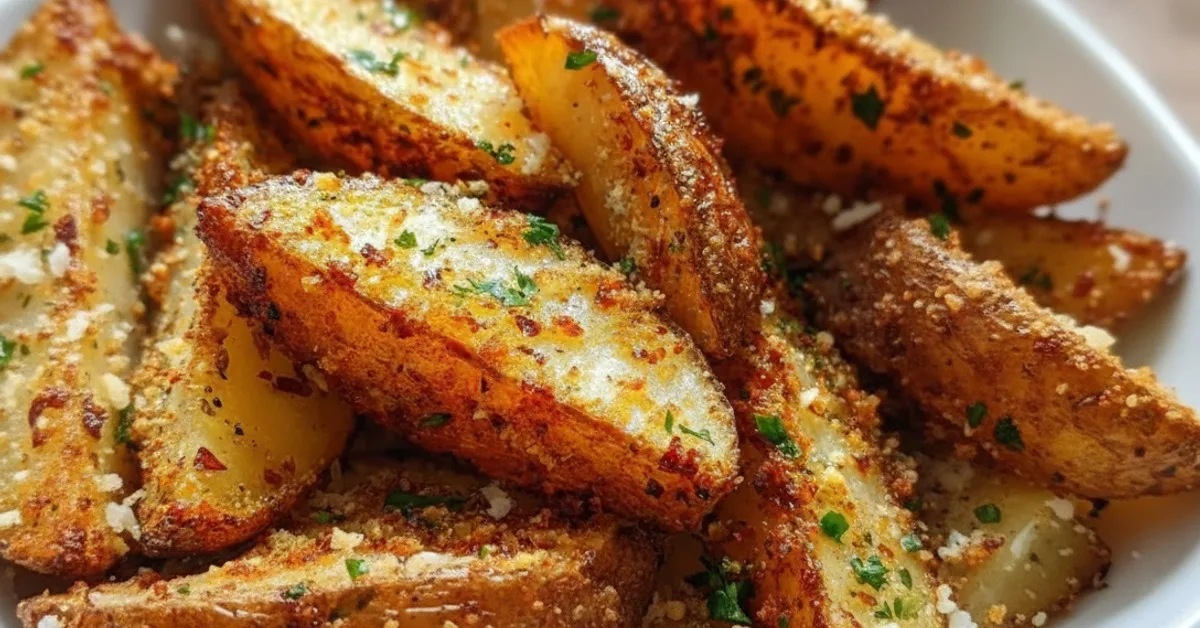 The Ultimate Garlic Parmesan Potato Wedges You’ll Crave