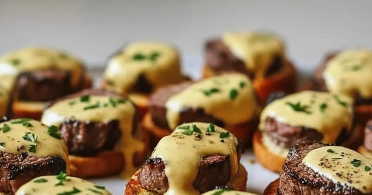 The Ultimate Juicy Grilled Beef Tenderloin Crostini With Béarnaise