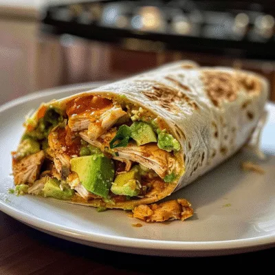 Chicken Avocado Ranch Burritos