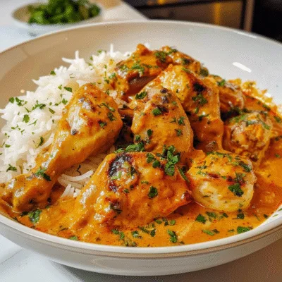 Creamy Paprika Chicken with Rice
