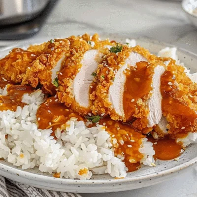 Air Fryer Chicken Katsu with Homemade Katsu Curry Sauce