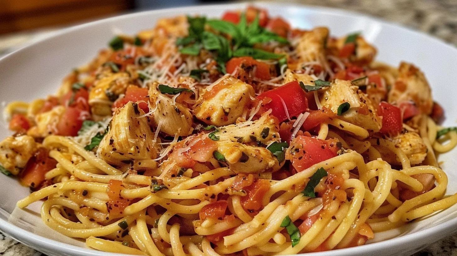 The Best Bruschetta Chicken Pasta That’ll Become Your Go-To