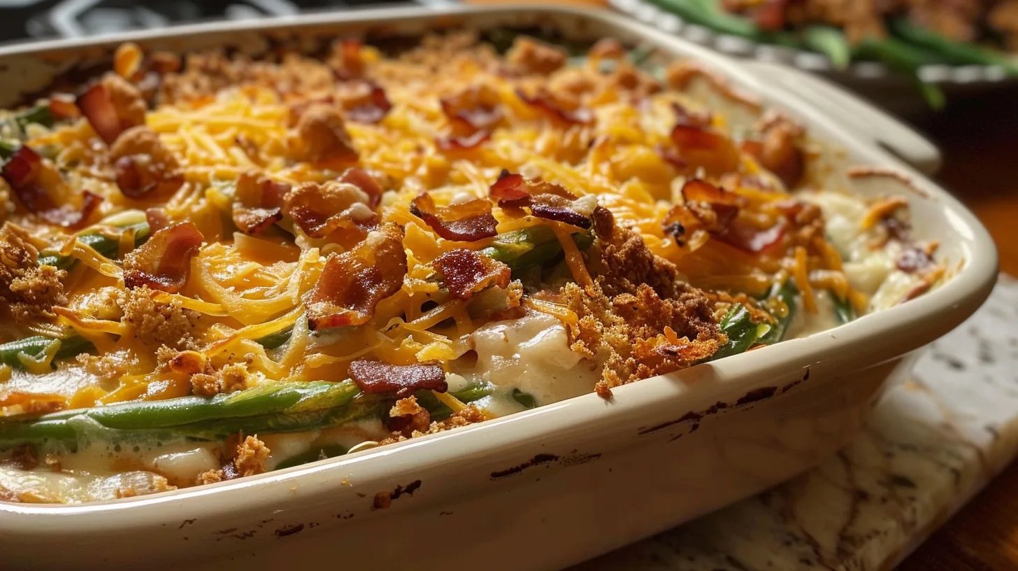 The Ultimate Cheesy Bacon Green Bean Casserole You’ll Make Again