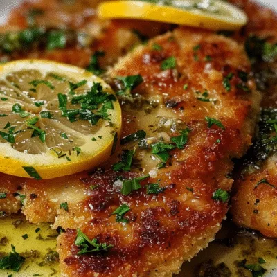 Crispy Chicken Cutlets with Lemon Garlic Butter Sauce delight!