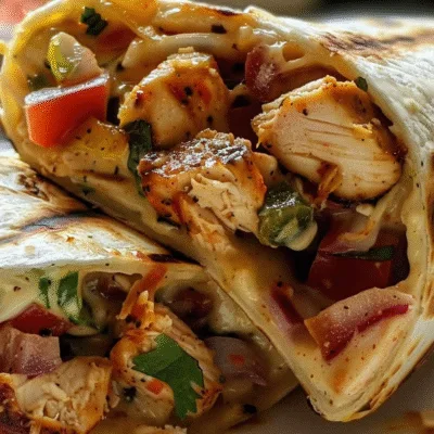 Easy Chipotle Ranch Grilled Chicken Burrito