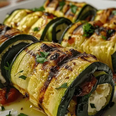 Grilled Zucchini Roll-Ups with Creamy Ricotta Filling are delicious!