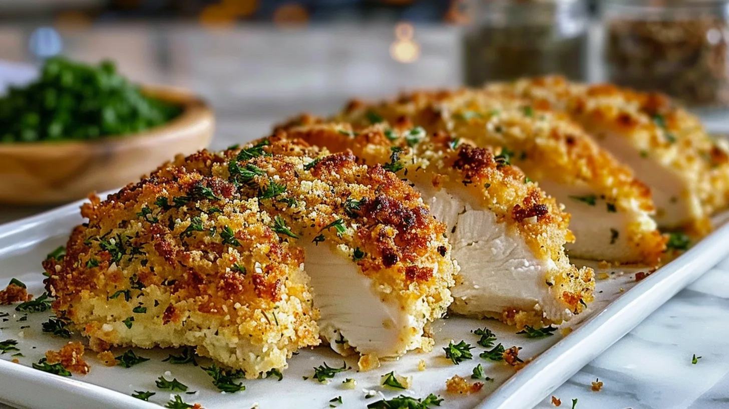 The Best Herb-Crusted Baked Parmesan Chicken You’ll Crave