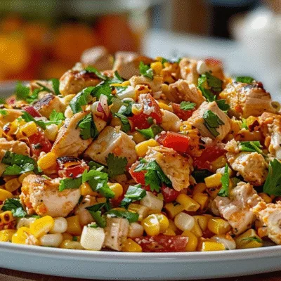 High Protein Chicken Street Corn Salad: A Tasty Twist!