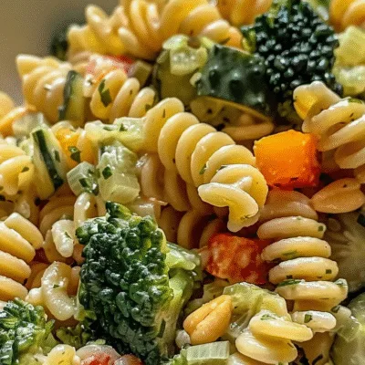 High Protein Dill Pickle Pasta Salad for Flavorful Meals