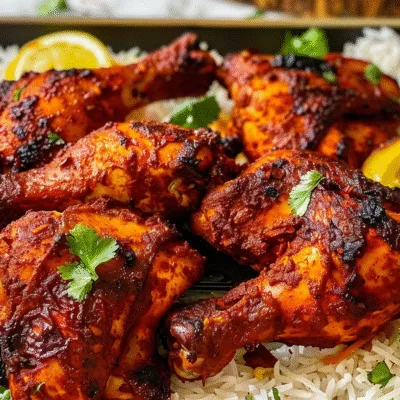 High Protein Whole Oven Roasted Tandoori Chicken