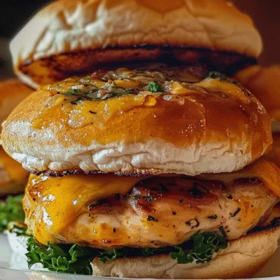 Juicy Cheddar Ranch Chicken Burgers: Easy Recipe Inside!