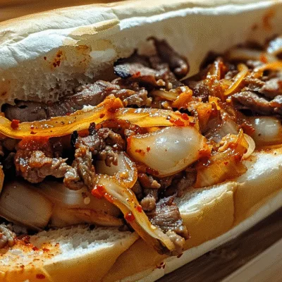 Korean-Inspired Kimchi Bulgogi Cheesesteak Bliss Awaits