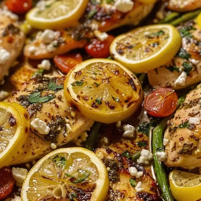Lemon Feta Chicken Sheet Pan Dinner: Easy and Delicious!