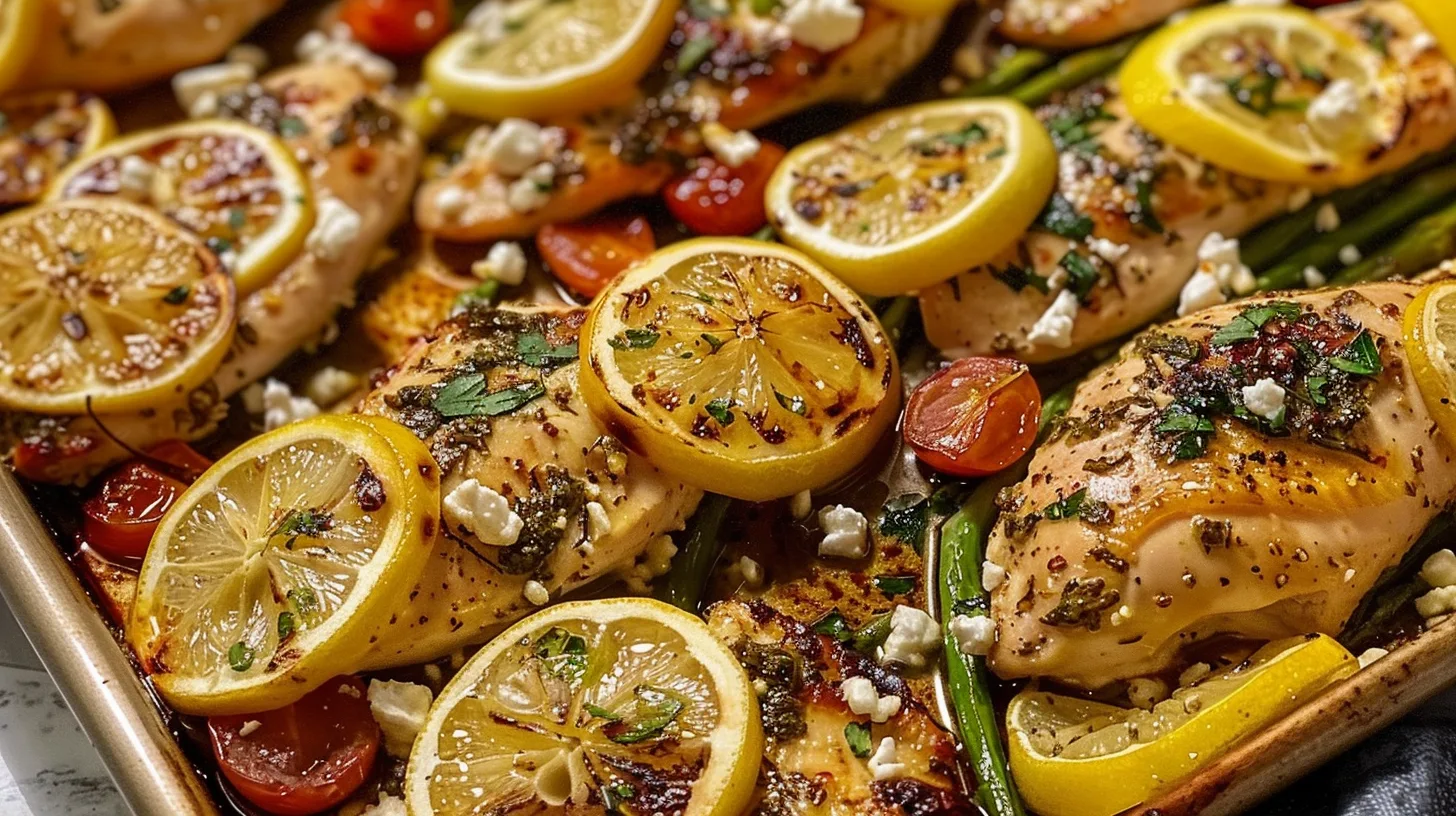 The Ultimate Lemon Feta Chicken Sheet Pan You’ll Make Again