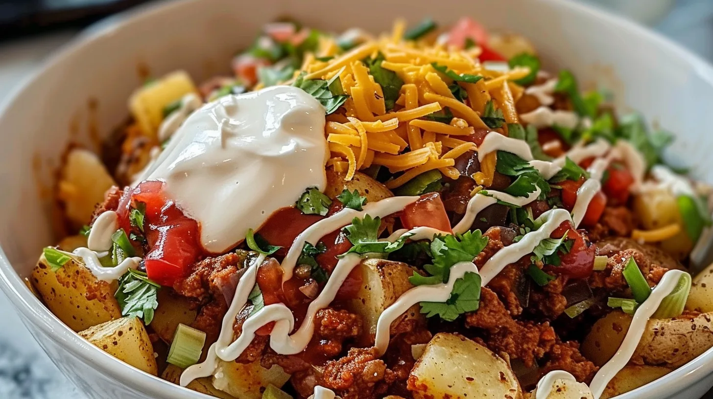 The Ultimate Loaded Potato Taco Bowl You’ll Crave All Week