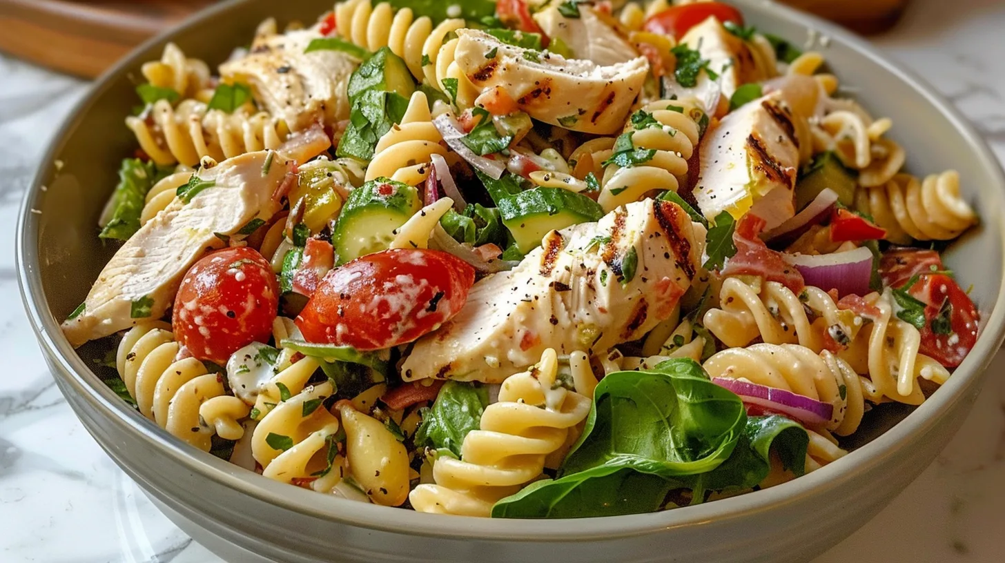 The Ultimate Mediterranean Chicken Pasta Salad Recipe You’ll Crave
