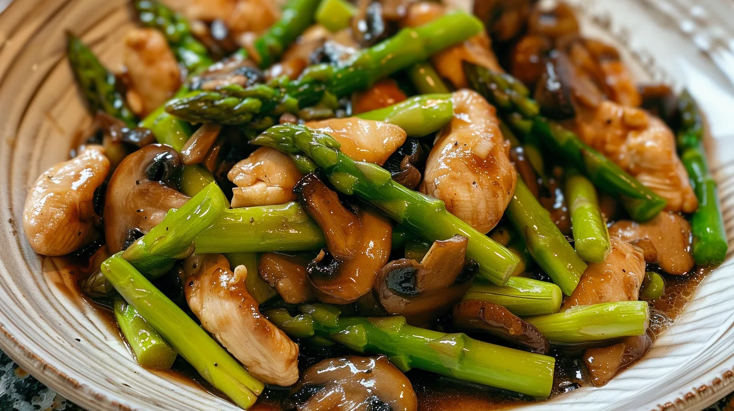 The Perfect Mushroom Asparagus Chicken Stir Fry You’ll Crave