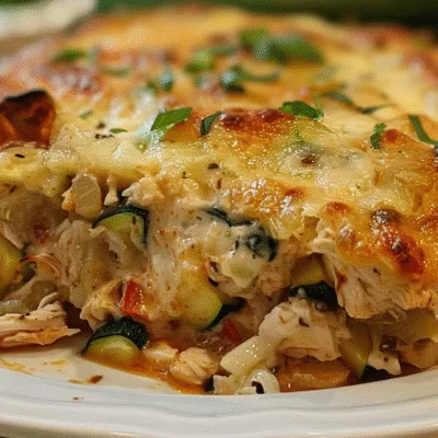 Rotisserie Chicken & Zucchini Casserole: Easy Delight!