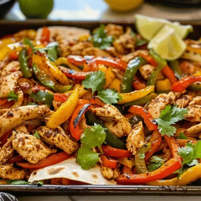 Sheet Pan Chicken Fajitas