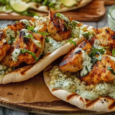Sheet Pan Chicken Pitas with Herby Ranch