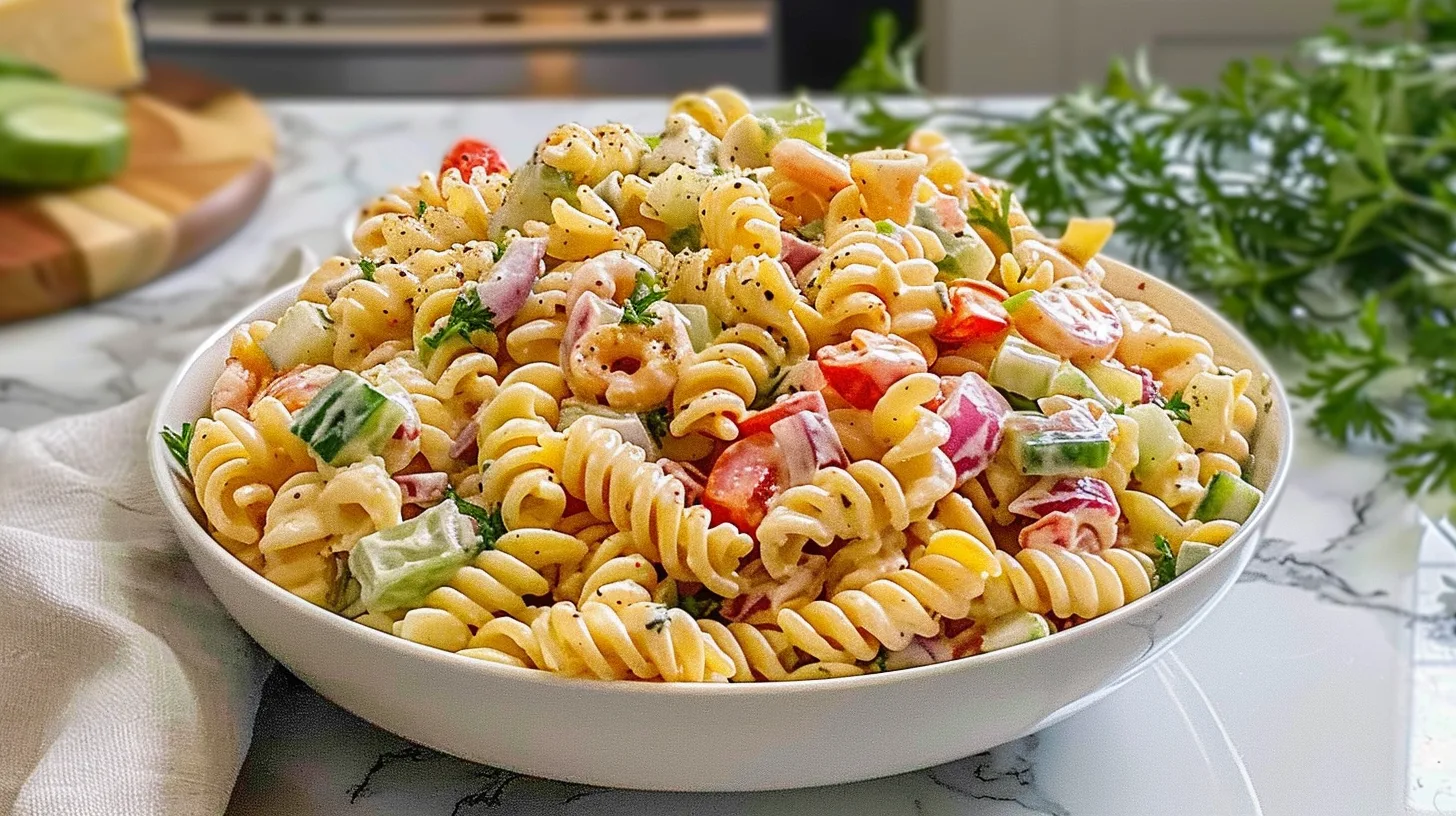 The Ultimate High Protein Ranch Pasta Salad You’ll Crave
