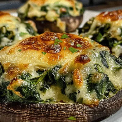 Spinach and Cheese Stuffed Portobello Mushroom Recipe You’ll Love
