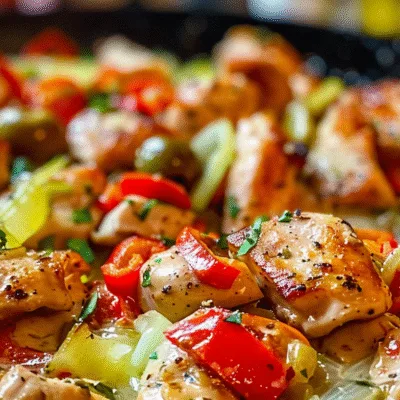 Tasty Pepperoncini Chicken Skillet Meals