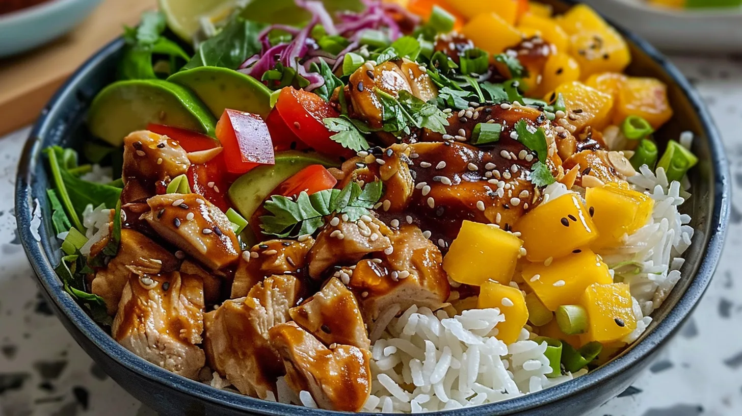 This Thai Mango Chicken Crunch Bowl Will Be Your New Obsession!