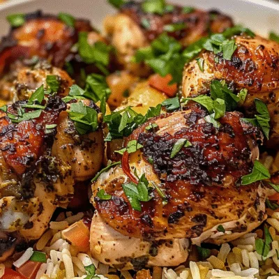 Za’atar Chicken and Rice: A Quick Mediterranean Feast