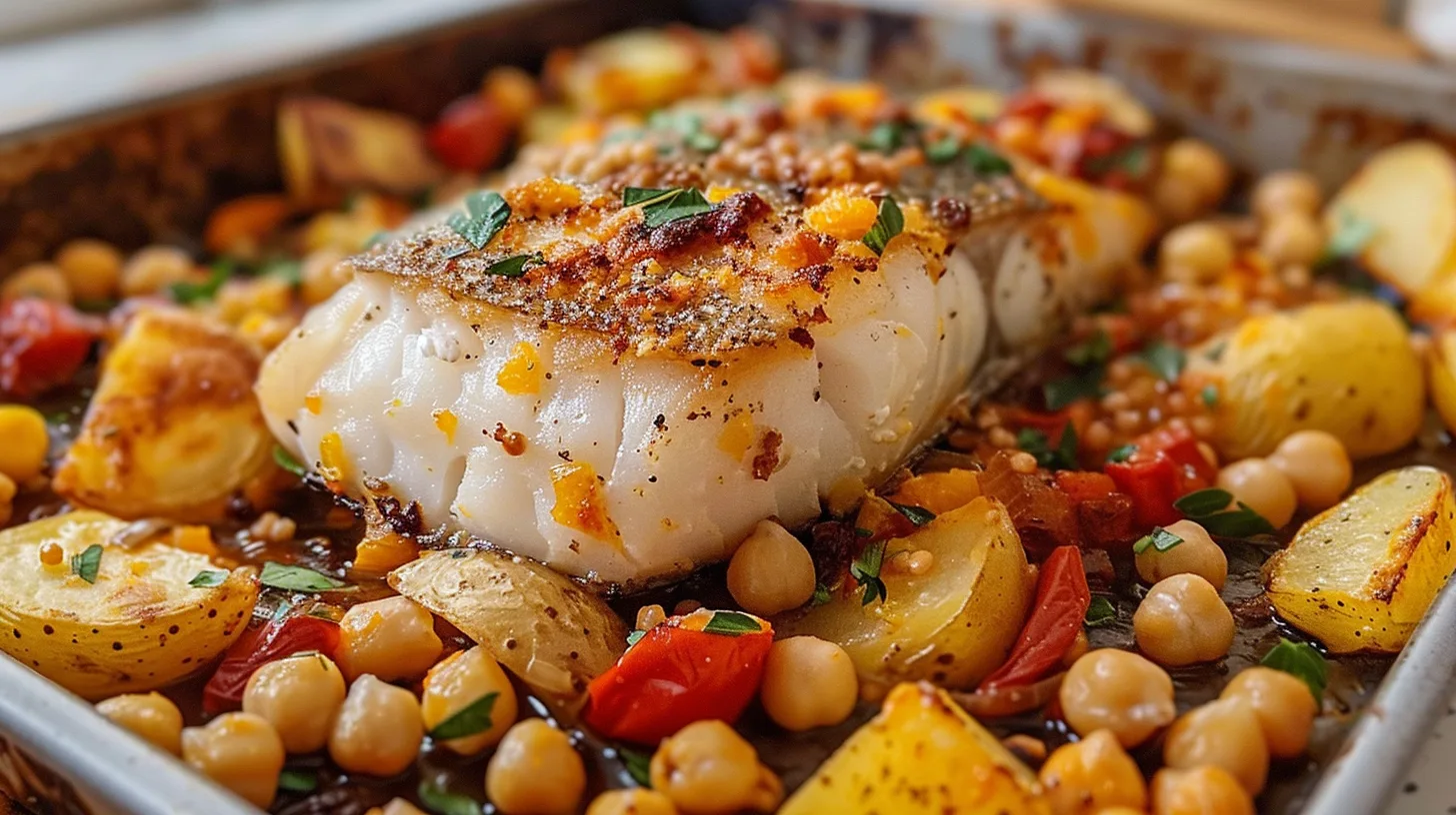 The Ultimate Baked Cod with Potatoes and Chickpeas You’ll Crave