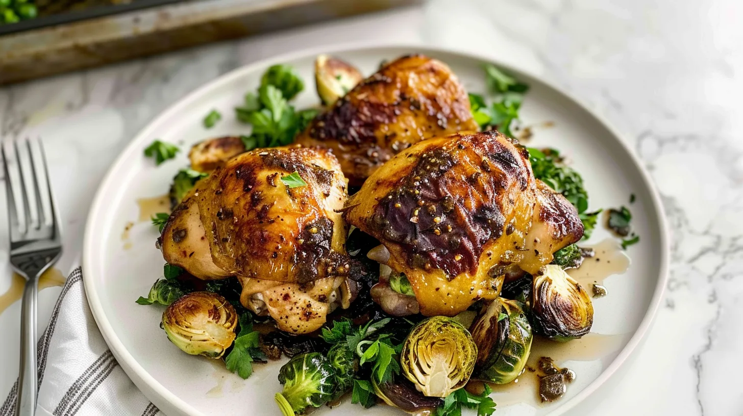 The Perfect Balsamic Roasted Chicken with Sprouts You’ll Crave