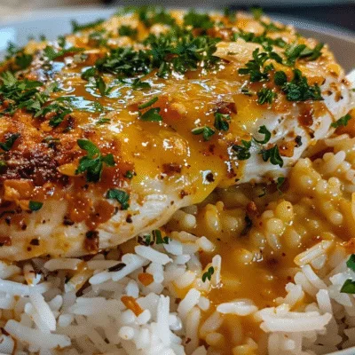 Bold Buffalo Garlic Butter Parmesan Chicken Rice