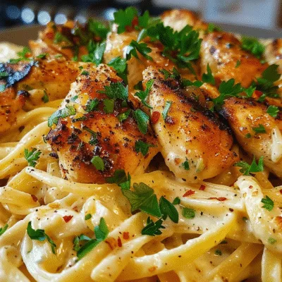 Bold Cajun Honey Butter Chicken Alfredo