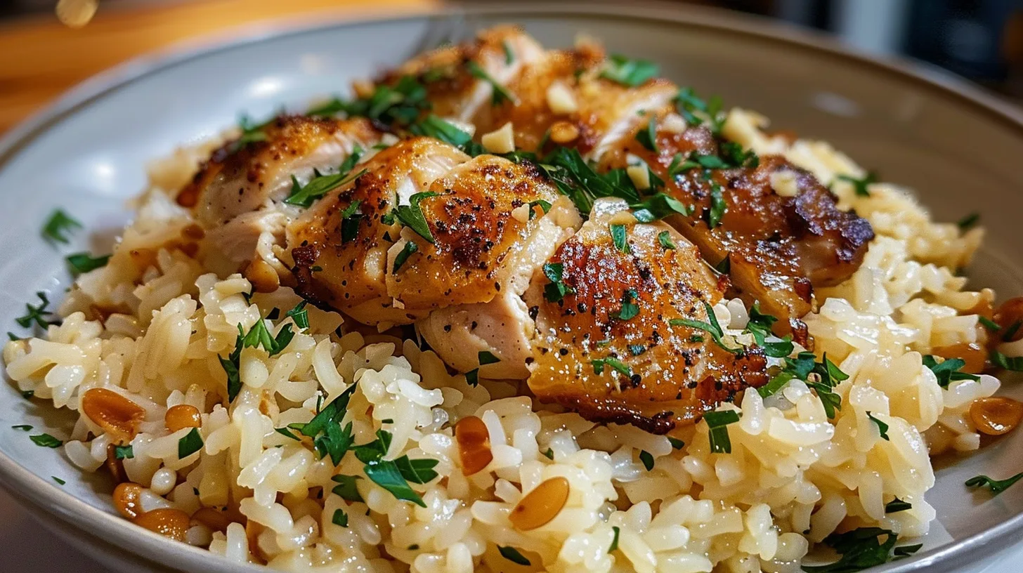 The Ultimate Bold Smoky Garlic Parmesan Chicken Rice You’ll Crave