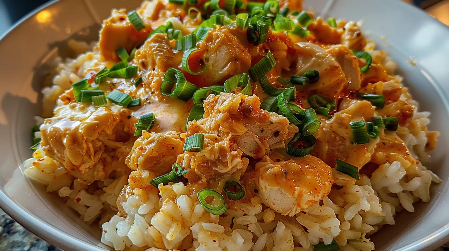 The Ultimate Creamy Buffalo Ranch Chicken Rice You’ll Crave