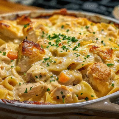 Creamy Chicken Pot Pie One Pot Pasta