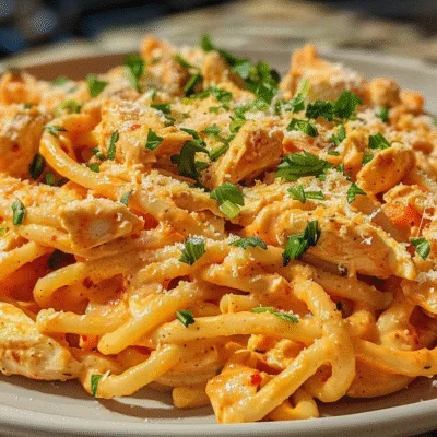 Creamy Pepper Jack Buffalo Chicken Pasta