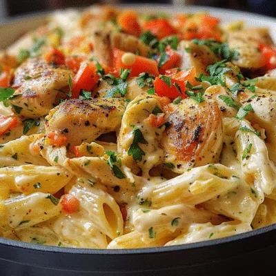 Creamy Pepper Jack Cajun Chicken Skillet Pasta
