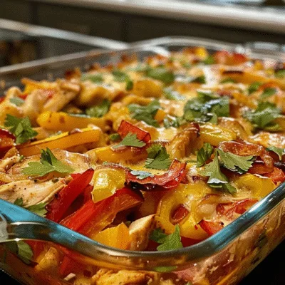 Fajita Chicken Casserole Bake