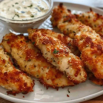 Garlic Parmesan Air Fryer Chicken Tenders