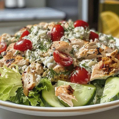 Greek Tzatziki Chicken Salad