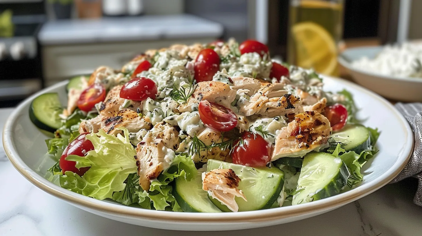 The Most Refreshing Greek Tzatziki Chicken Salad You’ll Crave